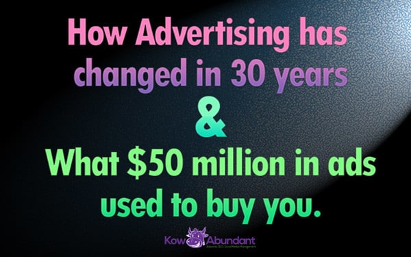 How advertising has changed in 30 years