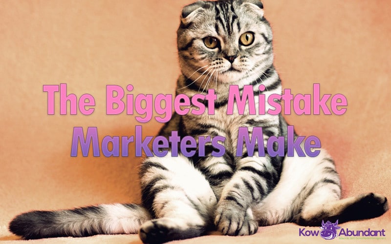 The Biggest Mistake Marketers make