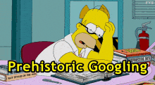Simpsons Prehistoric Googling