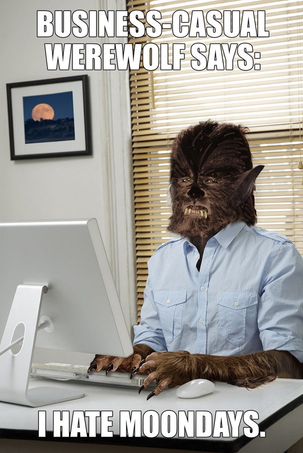 Werewolf office computer